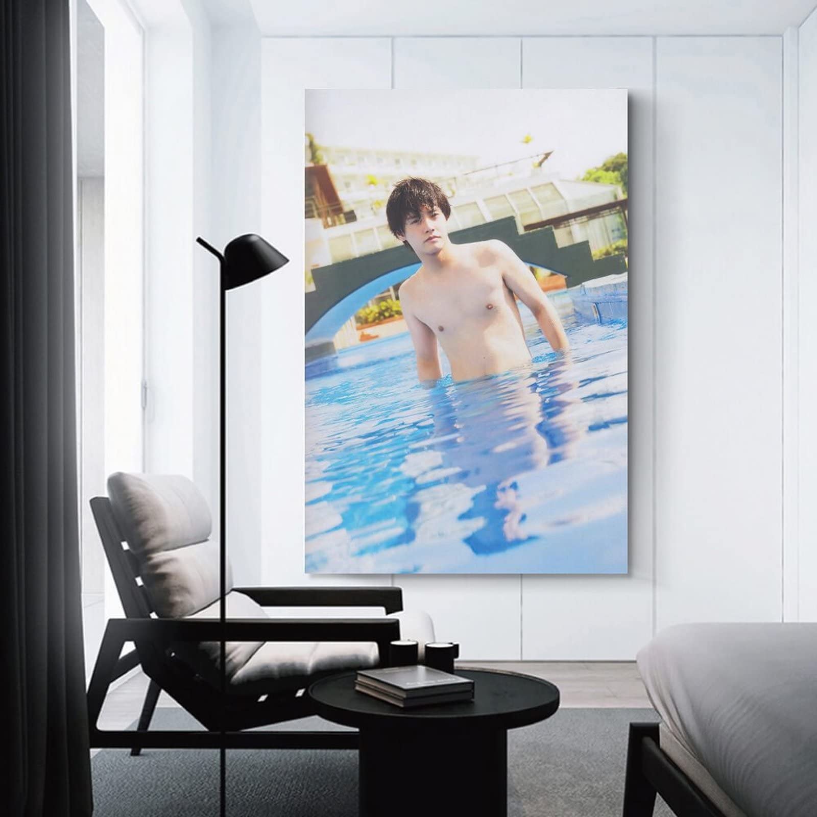 Amazon.co.jp: 赤楚衛二 プールの中 ポスター キャンバス 芸術